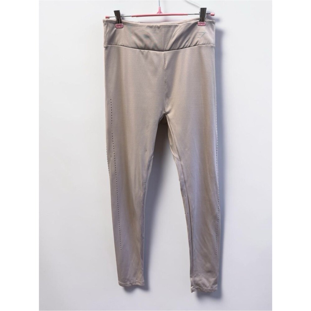 Gymshark Beige High Waisted Training Leggings Size Large